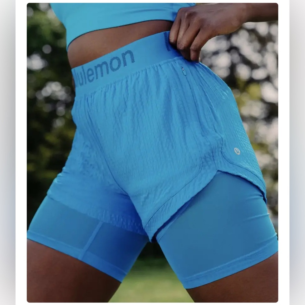 lululemon athletica Blue Athletic Shorts